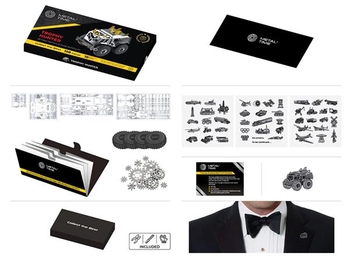 Колекційна модель-конструктор Metal Time Trophy Hunter Всюдихід Шерп механічний, двоколірний (MT056) - Pampik - 5