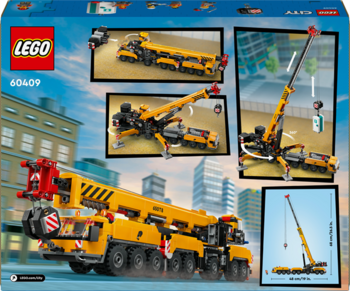 Конструктор LEGO City Жовтий пересувний будівельний кран 1116 деталей (60409) - Pampik - 3