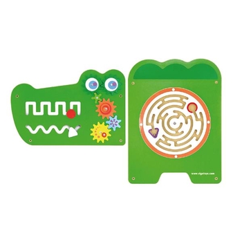 Бизиборд Viga Toys Крокодил, 5 секций (50346FSC) - Pampik - 2