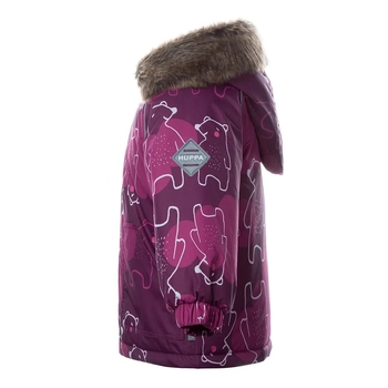 Куртка зимова Huppa Virgo, р.86, бордовий з принтом (17210030-03334-086) - Pampik - 3