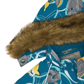 Куртка зимняя Huppa Vesa 1, р.86, бирюзовый с принтом (18570120-23266-086) - Pampik - 5