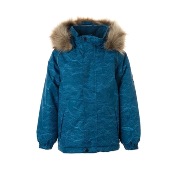 Куртка зимова Huppa Marinel, р.92, бірюзово-зелений з принтом (17200030-12466-092) - Pampik