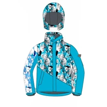 Куртка зимняя Huppa Alex 1, р.116, синий с принтом/светло-синий (17800130-02660-116) - Pampik