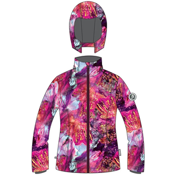 Куртка зимняя Huppa Mariann, р.134, фуксия с принтом (18410030-11463-134) - Pampik