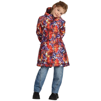 Пальто Huppa Janelle 1, р.122, лиловый с принтом (12360114-34353-122) - Pampik - 2