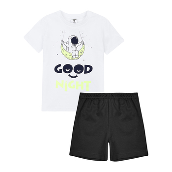 Піжама, що світиться Garnamama Neon PG Summer 140 Білий Чорний (979020.9877340) - Pampik