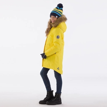 Пальто зимнее Huppa Vivian, р.122, желтый (12490020-70002-122) - Pampik - 6