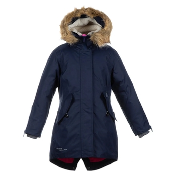 Пальто зимнее Huppa Vivian, р.122, темно-синий (12490020-00086-122) - Pampik