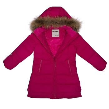Пальто-пуховик Huppa Parish, р.122, фуксія (12470055-00063-122) - Pampik - 4