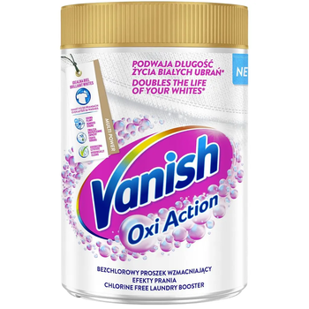 Отбеливатель порошкообразный Vanish Oxi Action Gold Кристальная белизна, 625 г - Pampik
