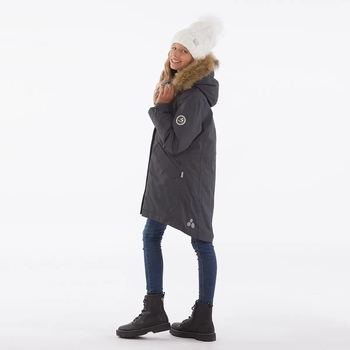 Пальто зимнее Huppa Vivian, р.122, темно-серый (12490020-00018-122) - Pampik - 5