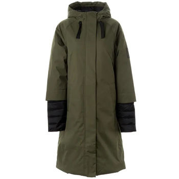 Пальто демісезонне Huppa Almira, р.3XL, хакі (12338017-10057-3XL) - Pampik