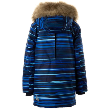 Куртка-парка зимова Huppa Roman, р.128, темно-синій з принтом (12380030-22086-128) - Pampik - 2