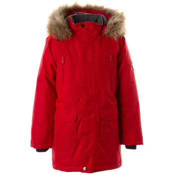 Куртка-парка зимова Huppa Roman, р.140, червоний (12380030-70004-140) - Pampik