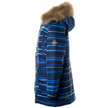 Куртка-парка зимова Huppa Roman, р.128, темно-синій з принтом (12380030-22086-128) - Pampik - 3