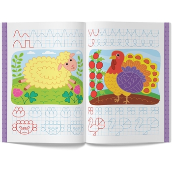 Перші багаторазові прописи. Веселі тваринки. Навчаємося писати правильно (F00031710) - Pampik - 3