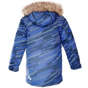 Куртка-парка зимова Huppa Roman 2, р.128, синій з принтом (12380230-32186-122) - Pampik - 2
