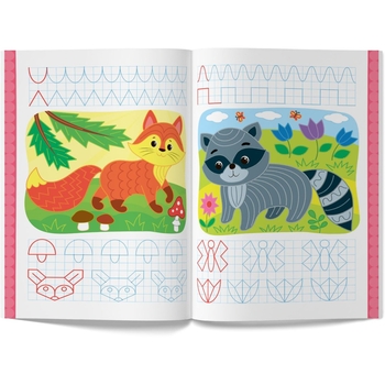 Перші багаторазові прописи. Веселі тваринки. Навчаємося писати правильно (F00031710) - Pampik - 2