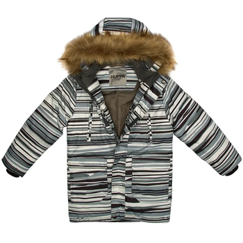 Куртка-парка зимняя Huppa Roman, р.116, серый с принтом (12380030-22048-116) - Pampik - 4