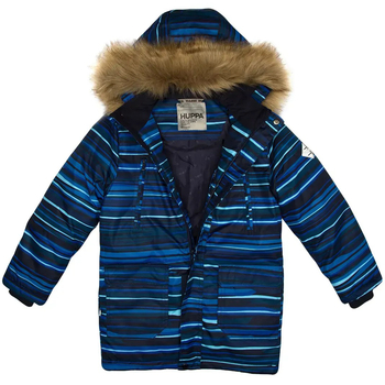 Куртка-парка зимова Huppa Roman, р.128, темно-синій з принтом (12380030-22086-128) - Pampik - 4