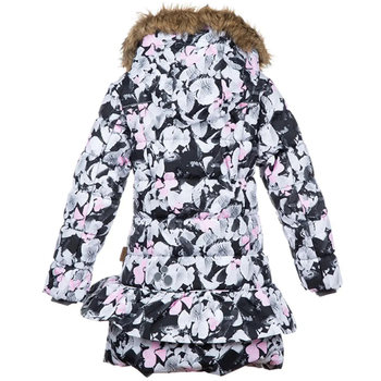 Пальто зимнее Huppa Whitney, р.152, белый с принтом (12460030-81620-122) - Pampik - 2