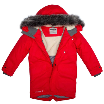Пальто зимнее Huppa David, р.122, красный (12270020-70004-122) - Pampik - 4