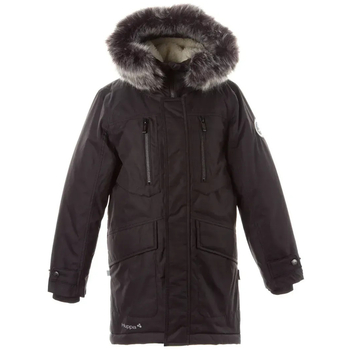Пальто зимнее Huppa David, р.128, черный (12270020-00009-128) - Pampik
