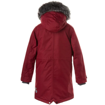 Пальто зимове Huppa David, р.128, темно-червоний (12270020-10084-128) - Pampik - 2