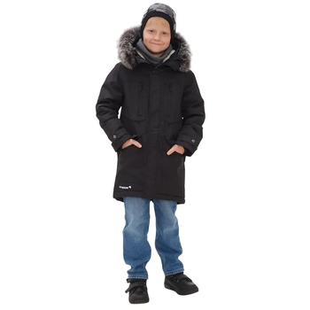 Пальто зимнее Huppa David, р.128, черный (12270020-00009-128) - Pampik - 7