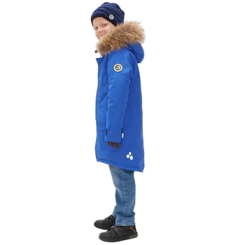 Пальто зимове Huppa David 1, р.146, синій (12270120-70035-146) - Pampik - 8