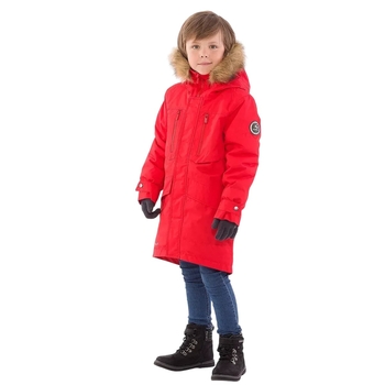 Пальто зимнее Huppa David, р.140, красный (12270020-70004-140) - Pampik - 8