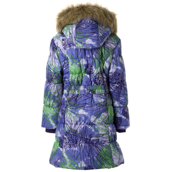 Пальто зимнее Huppa Yacaranda, р.116, фиолетовый с принтом (12030030-34583-116) - Pampik - 2