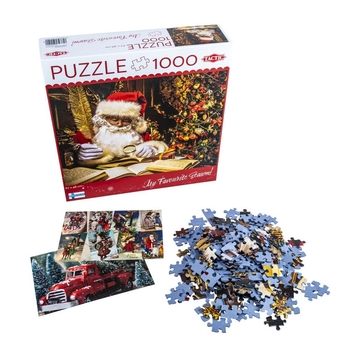 Пазл Tactic Санта дома, 1000 элементов (59219) - Pampik - 2