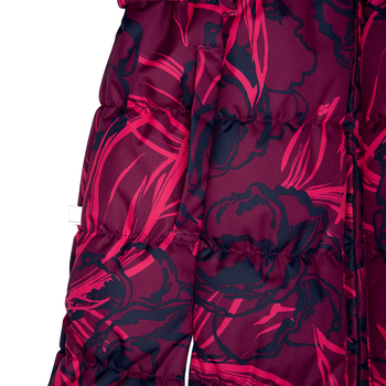 Пальто зимове Huppa Yacaranda, р.122, бордовий з принтом (12030030-44534-122) - Pampik - 6