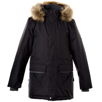 Куртка-парка зимняя Huppa Vesper 4, р.116, черный (12370430-00009-116) - Pampik