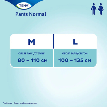 Труси-підгузки для дорослих Tena Pants Normal Medium, 30 шт. - Pampik - 4