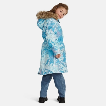 Куртка-парка зимова Huppa Mona 2, р.122, блактиний з принтом (12200230-34260-122) - Pampik - 6