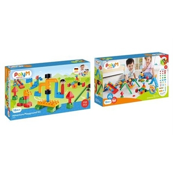 Конструктор PolyM Ігровий майданчик, 110 деталей (760011) - Pampik