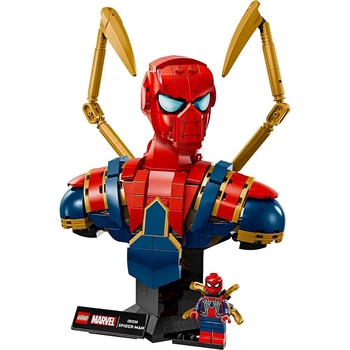 Конструктор LEGO Super Heroes Marvel Погруддя Залізної Людини-павука, 379 деталей (76326) - Pampik - 4