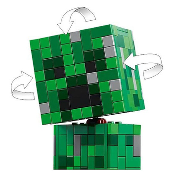 Конструктор LEGO Minecraft Кріпер, 665 деталей (21276) - Pampik - 6