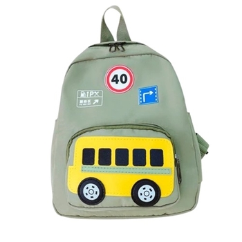 Дитячий рюкзак Evo-Kids Small Bus Green, зелений (2418-7 Green Bus) - Pampik