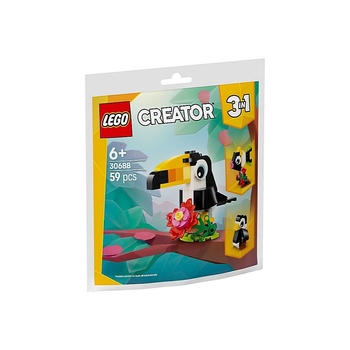 Конструктор LEGO Creator 3 в 1 Тропічний тукан, 59 деталей (30688) - Pampik