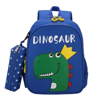 Дитячий рюкзак Evo-Kids Small Dinosaur Blue, синій (2418-24 Blue Dinosaur) - Pampik