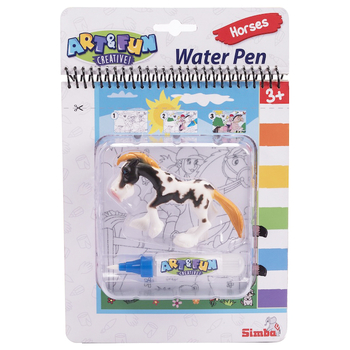 Набор для творчества Simba Книжка-раскраска Конная прогулка, с водяной ручкой, 3+ (6334712) - Pampik