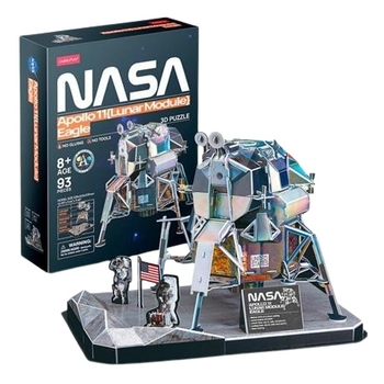 3D пазл CubicFun NASA Лунный модуль Орел миссии Аполлон-11, 93 элемента (DS1058h) - Pampik