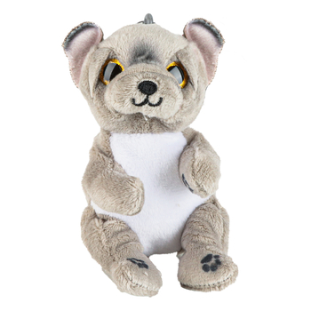 М'яка іграшка TY Beanie Bellies Сірий пес Wilfred, 12 см (43111) - Pampik - 6