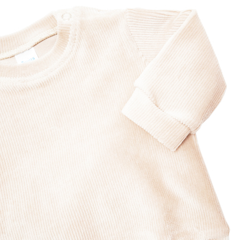 Костюм Twins Ego: кофта и штаны, велюр, р.68, молочный (W-120-КТEW68-202) - Pampik - 2