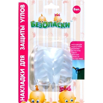 Накладки для захисту кутів Безопаски, 8 шт. - Pampik