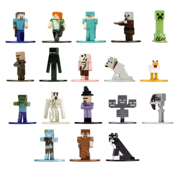 Набор фигурок коллекционных металлических Jada Майнкрафт 14, высота 4 см, 18 шт. (9336788314R00) - Pampik - 3
