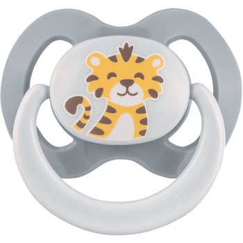 Пустушка силіконова плоска Baby-Nova з малюнком та кільцем, р. 2, бірюзовий, 2 шт. (3962319) - Pampik - 3